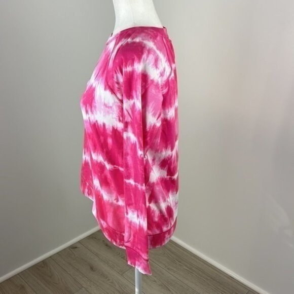 Michael Michael Kors Pink Tie Dyed Long Sleeve Top Size Small - Picture 3 of 7